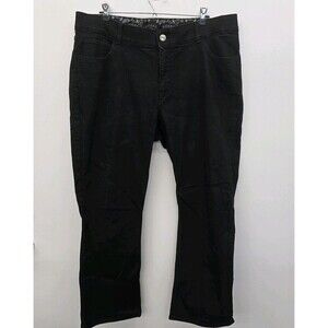 Riders By Lee Women's Black Mid Rise Bootcut Straight Leg Jeans Size 20W/P A6